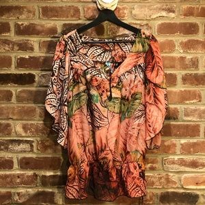 Loose Flowy Print Top